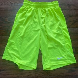 Nike Neon Green Basketball Shorts Size Medium